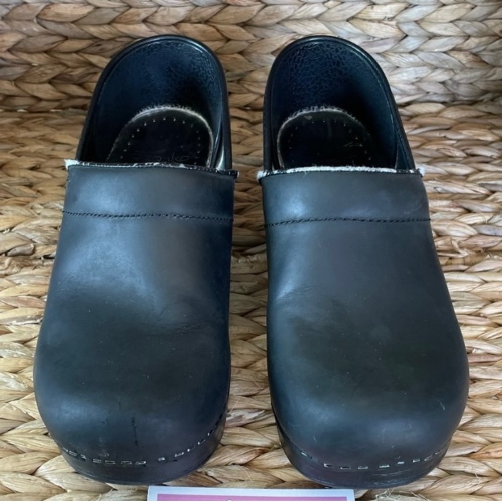 Dansko Matte Black Clogs